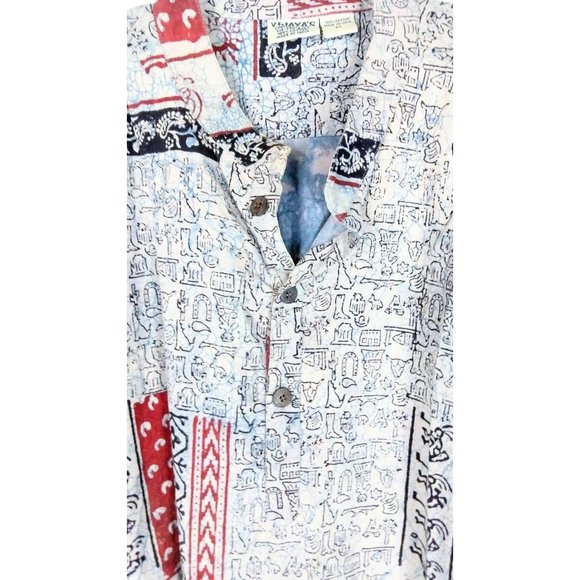 Boho tribal print cotton tie dye pullover shirt - Picture 3 of 6